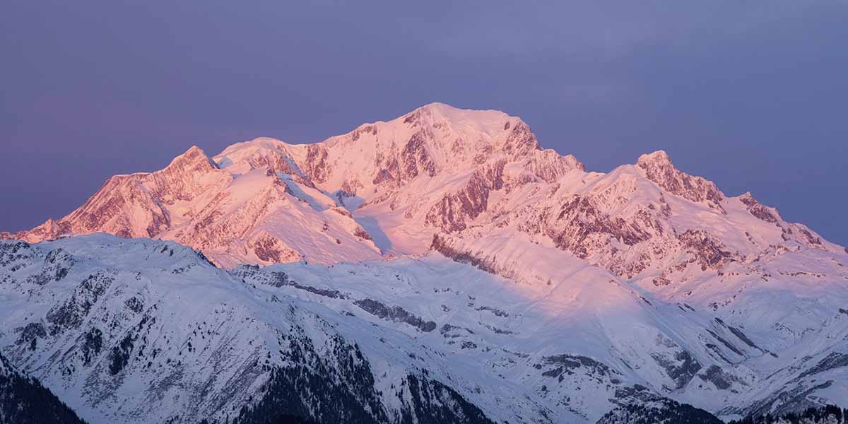 photo du Mont-Blanc depuis Arêches-Beaufort